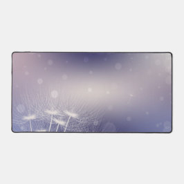 Elegant Dandelion Desk Mat