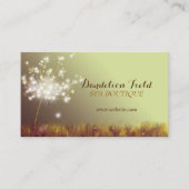 Elegant Dandelions Business Appointment Card Afsprakenkaartje (Voorkant)