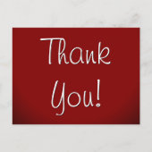 Elegant "Dank je!" Briefkaart (Voorkant)