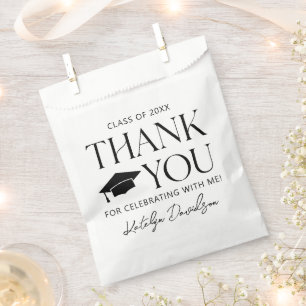 Elegant Dank Je Gesgradueerde Feest Bedankzakje