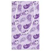 Elegant Dank je Lavender Paars Klein Cadeauzakje (Achterkant)