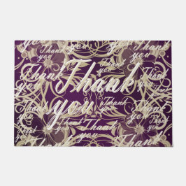 elegant, dank, patroon, achtergrond, goud, faux, deurmat