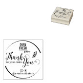 Elegant dank u bedrijfsnaam Bakkerij Rubberstempel (Gestempeld)