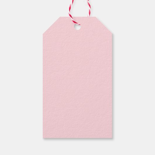 Elegant Dank u Blush Pink Simple Sjabloon Cadeaulabel (Achterkant)