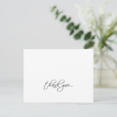 Elegant Dank u briefkaart (horizontaal) (Staand voorkant)