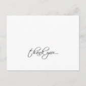 Elegant Dank u briefkaart (horizontaal) (Voorkant)