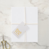 Elegant dank u goud cadeaulabels (Met Koord)