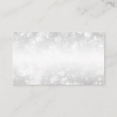 Elegant Dank u invoegen Zilveren Shimmer Lights Informatiekaartje (Achterkant)