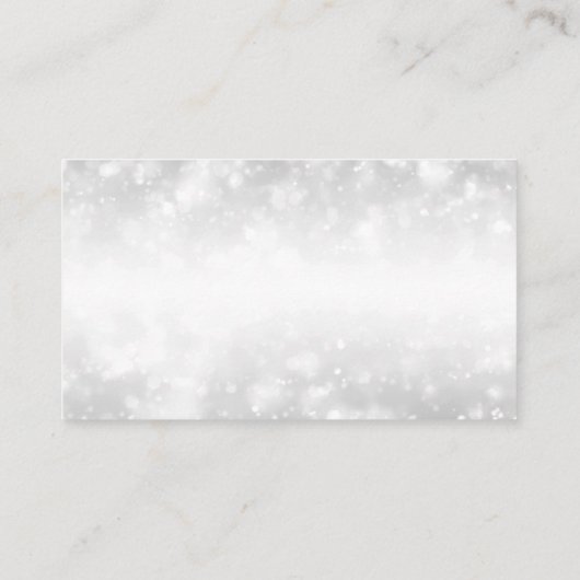 Elegant Dank u invoegen Zilveren Shimmer Lights Informatiekaartje (Achterkant)