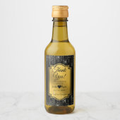 Elegant Dank u Mini Wijnfles Label Wijn Etiket (Voorkant)