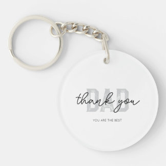 Elegant Dank u papa Acryl Sleutelhanger