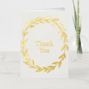 Elegant dank u - Sage Botanical Design Folie Wenskaart