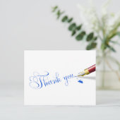 Elegant Dank U Script Briefkaart (Staand voorkant)