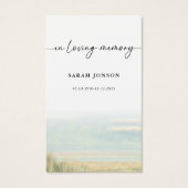 Élégant Dans L'Amour Mémoire Funéraire Prière comm (Devant)