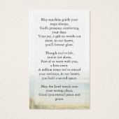 Élégant Dans L'Amour Mémoire Funéraire Prière comm (Dos)