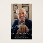 Élégant Dans L'Amour Script Photo Funéraire (Devant)