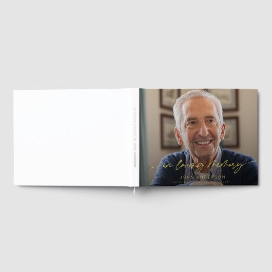 Élégant Dans L'Amour Script Photo Funéraire (Complet)