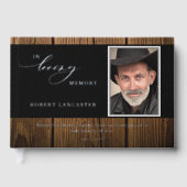 Élégant Dans Mémoire Amoureuse Bois Rustique Photo (Recto)