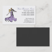 Elegant danspaar visitekaartjes (Voorkant / Achterkant)