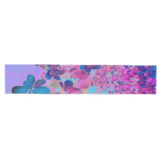 Elegant Dark Blue en Magenta Limelight Hydrangea Medium Tafelloper (Horizontaal)