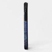Elegant Dark Blue Labradorite Monogram Case-Mate iPhone Case (Achterkant/links)
