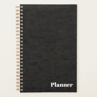 Elegant dark brown planner