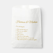 Elegant dark goud douane manuscript koppelt leuke  bedankzakje (Voorkant)