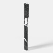 Elegant Dark Grey Marble Texture iPhone Case (Achterkant / Rechts)
