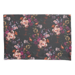 Elegant  Dark Moody Bourgondië Floral Kussensloop