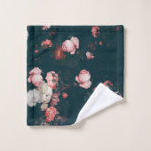 Elegant Dark Rich Dutch Floral roze Roses Bad Handdoek (Wasdoekje)