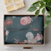 Elegant Dark Rich Dutch Floral roze Roses Tissuepapier (Geschenk)