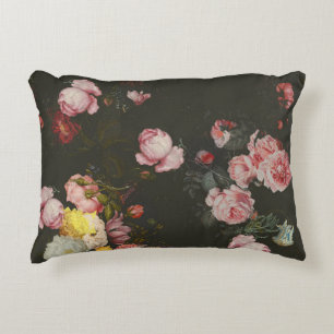 Elegant Dark Rich Floral roze Roses Accent Kussen