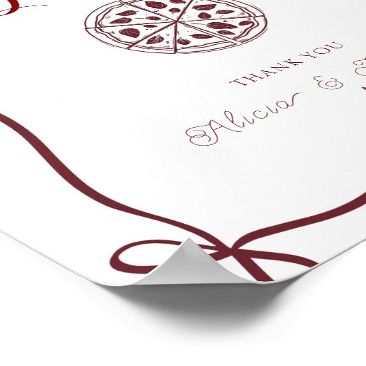 Elegant dat is een meer verlovingsfeest Cadeau & k Poster (Hoek)