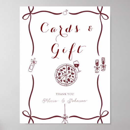 Elegant dat is een meer verlovingsfeest Cadeau & k Poster (Voorkant)