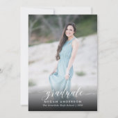 Elegant de aankondiging van het afstuderen van de  (Voorkant)