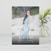 Elegant de aankondiging van het afstuderen van de  (Staand voorkant)