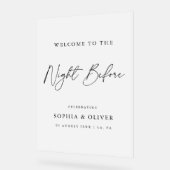 Elegant de avond voor repetitie diner bevroren acryl bord (Hoek)