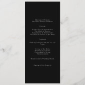 Elegant de bruiloft van de moderne kalligrafie programma (Achterkant)