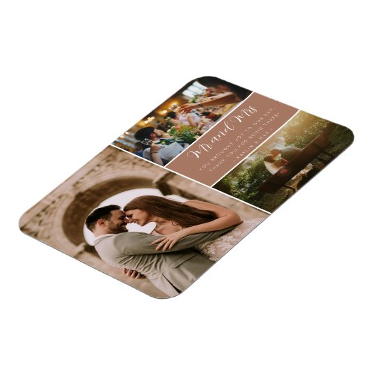 Elegant de heer en mevrouw Hartelijk dank Foto Col Magneet (Linkerzijde)