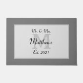 Elegant de heer en mevrouw Monogram Deurmat (Voorkant)