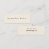 Elegant de naamkaart van het afstuderen van het ma contactkaartje (Voorkant / Achterkant)