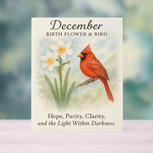 Elegant December Scripture Christian Cardinal  (Neutre)