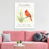 Elegant December Scripture Christian Cardinal  Canvas Afdruk (Insitu (Woonkamer))
