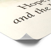 Elegant December Scripture Christian Cardinal  Poster (Hoek)