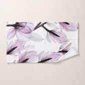 Élégant décor floral aquarelle accrocheur  (Serviette à main)