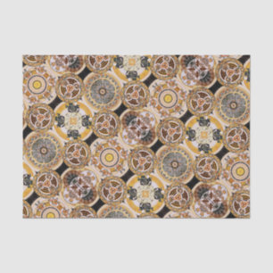 Elegant decoratief kunstgremium euveau Gold Brown  Tissuepapier