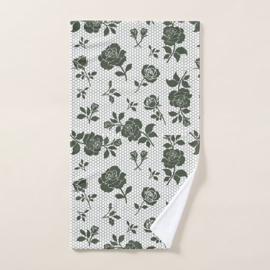 Elegant decorative floral patterned  (Serviette à main)