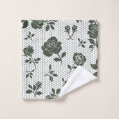 Elegant decorative floral patterned  (Gant de toilette)