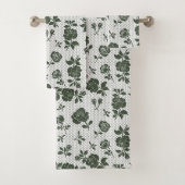 Elegant decorative floral patterned bad handdoek (Insitu)