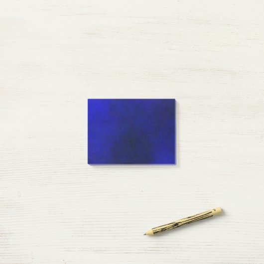 Elegant Deep Blue Gradient Plasma Post-it® Notes (Op bureau)